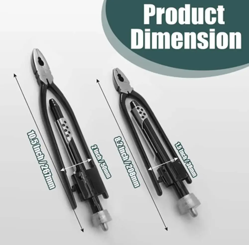 Wire Pliers Set Chrome Vanadium 6 9 Inch Automotive Aviation Industrial Black